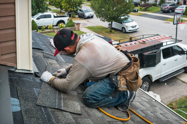 Professional Roofing technician working in Swiss, WV